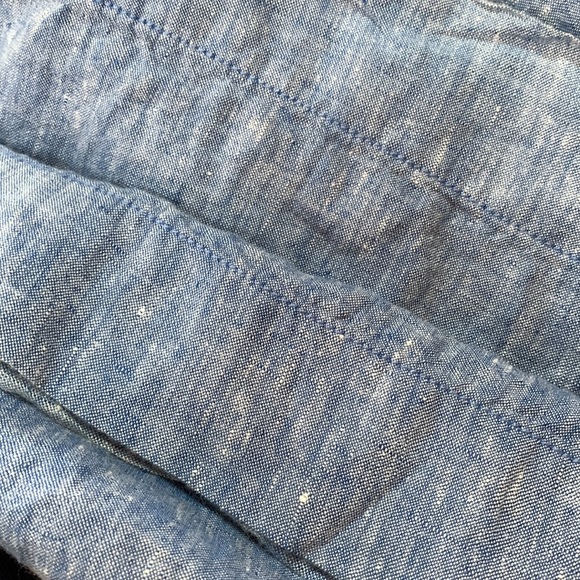 Linen Wide-Leg Pants In Vivid Blue - Chicos - Picture 7 of 8